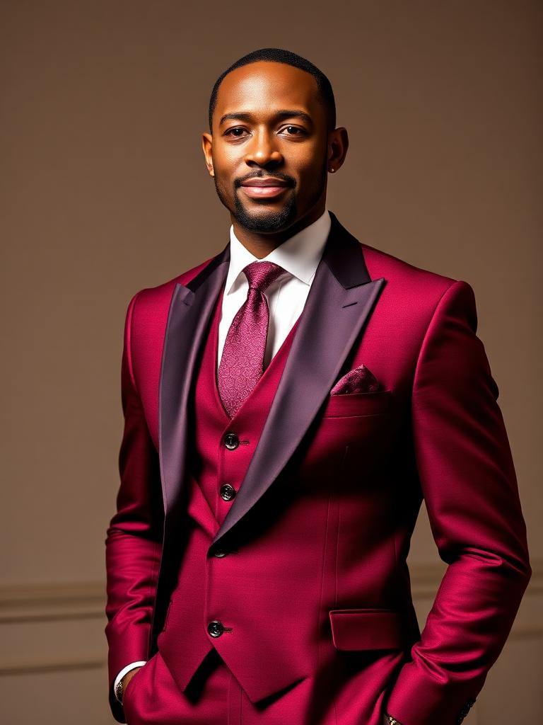 Burgundy Sunday Suit