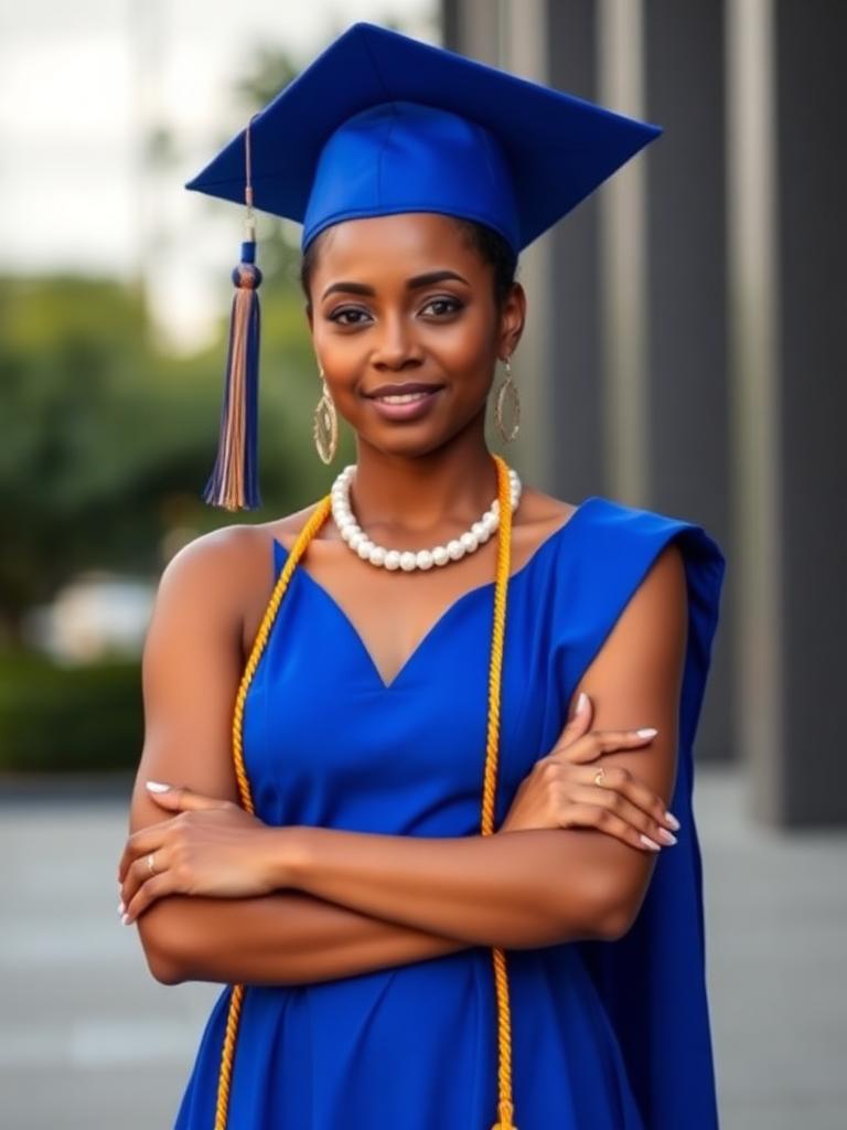 Royal Blue Stole Dress