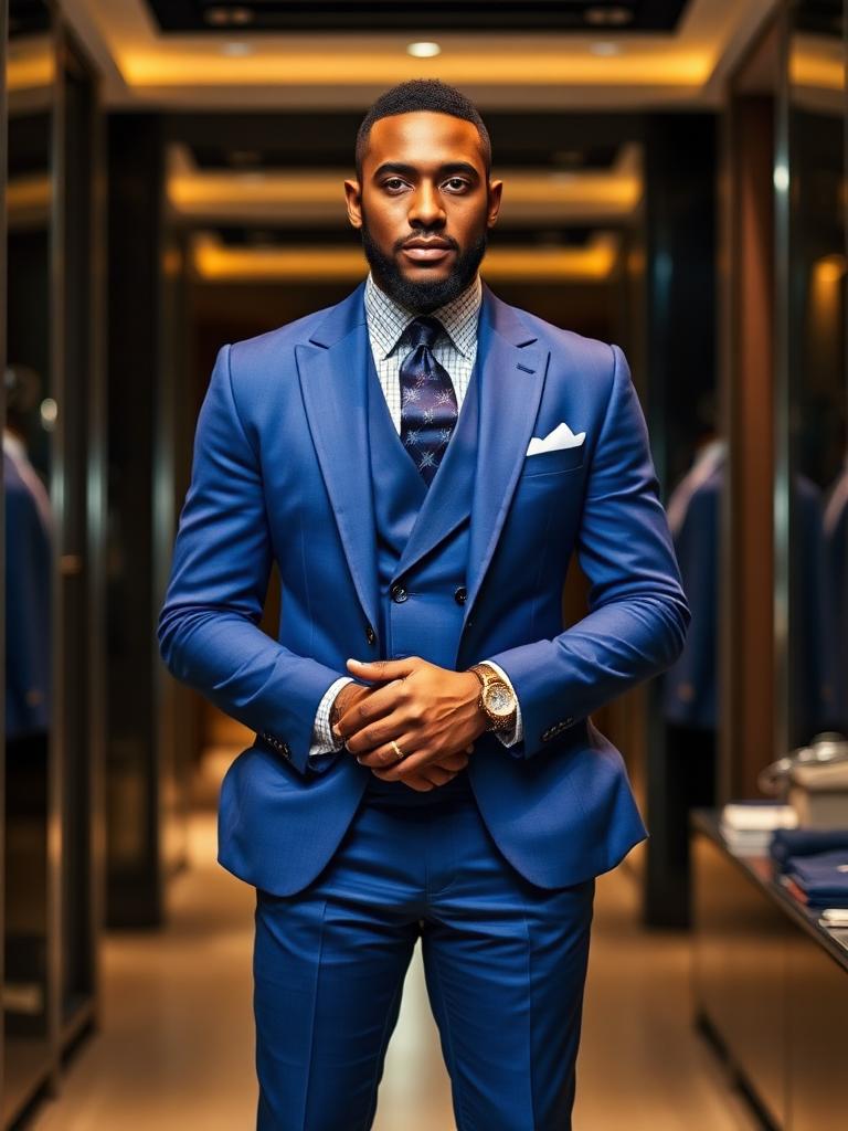 Royal Blue Three-Piece