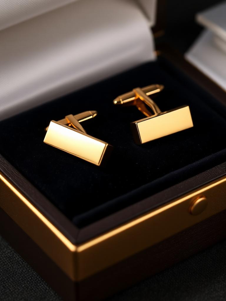 Gold Bar Cufflinks
